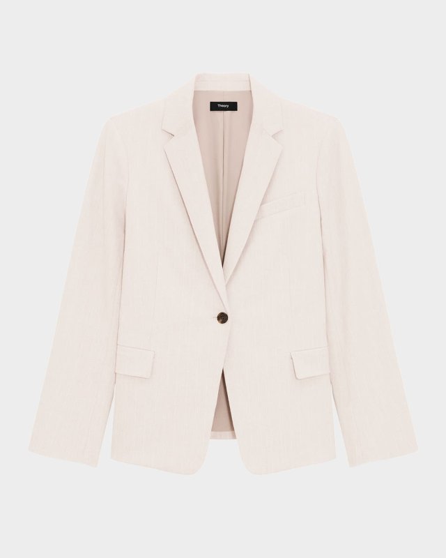 Stripes Canvas Silm-Fit Blazer